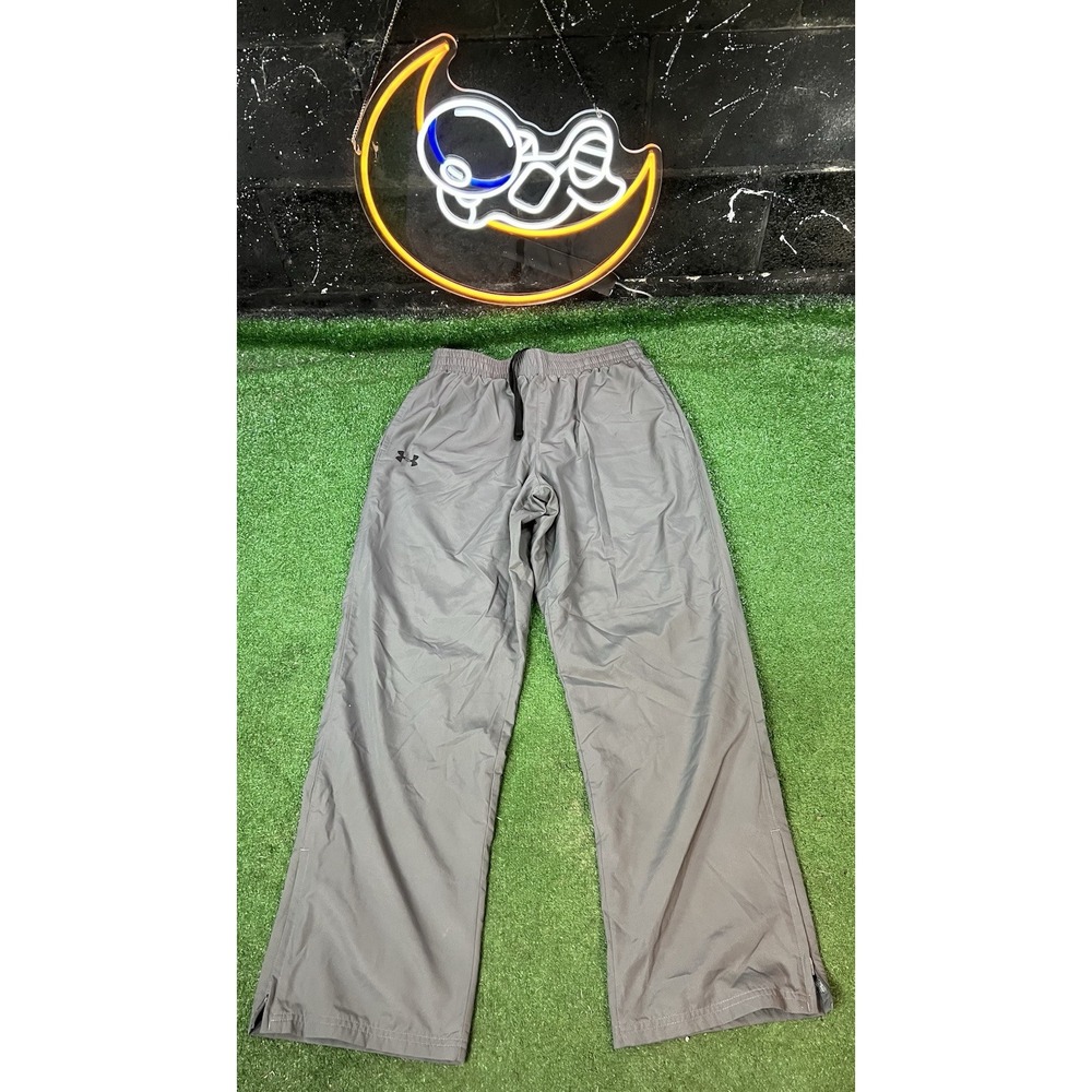 Under Armour Heat Gear Gray Men's Size LG Wide Leg Sweatpants Joggers Baggy